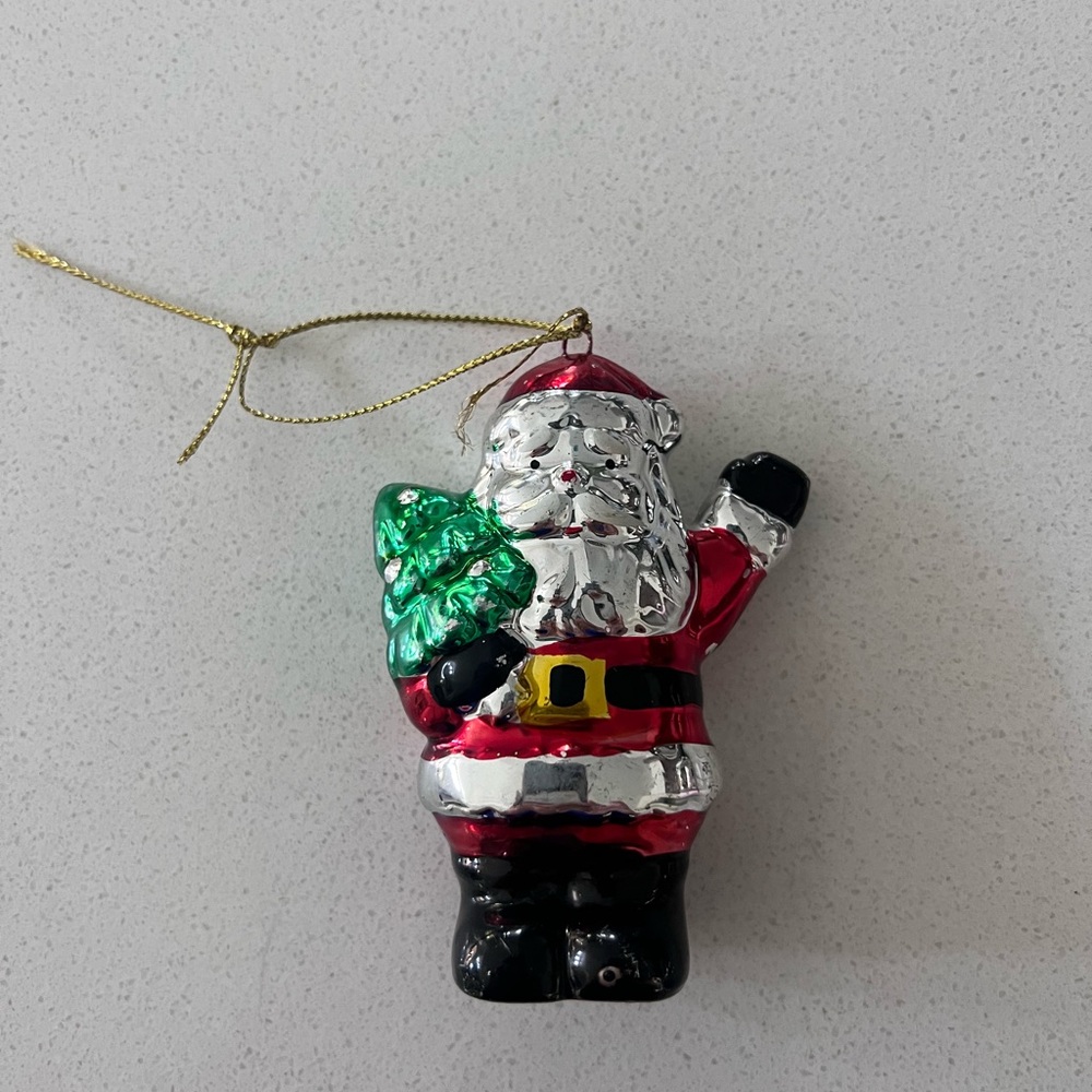Vintage 1997 Nobel Ball Nostalgic‎ Santa Christmas Ornament